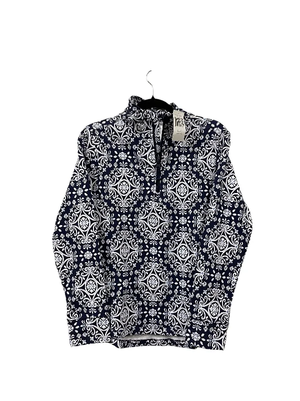 Sweatshirt Collar By Vera Bradley In Navy, Size: S