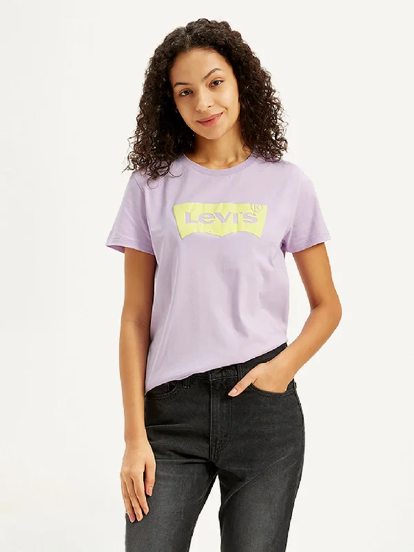 Women's Brand Logo Regular Fit T-Shirt