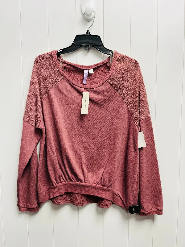 Sweatshirt Crewneck By Alya In Mauve, Size: L