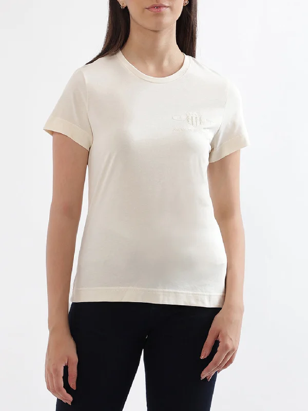 Gant White Regular Fit T-Shirt