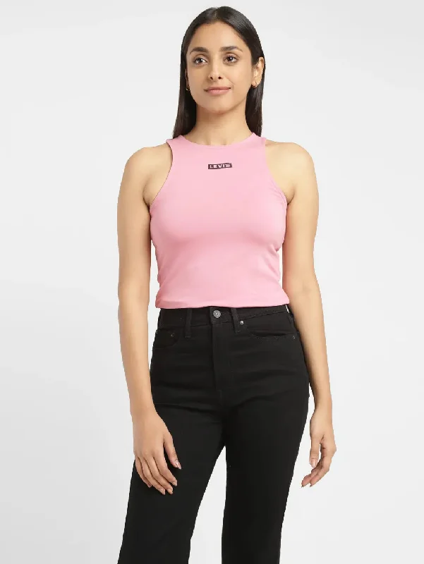 Women's Brand Logo Slim Fit T-shirt