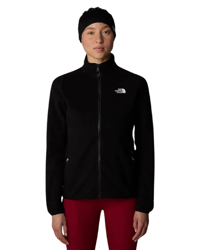 The North Face Women's 100 Glacier Fullzip Fleece - Tnf Black