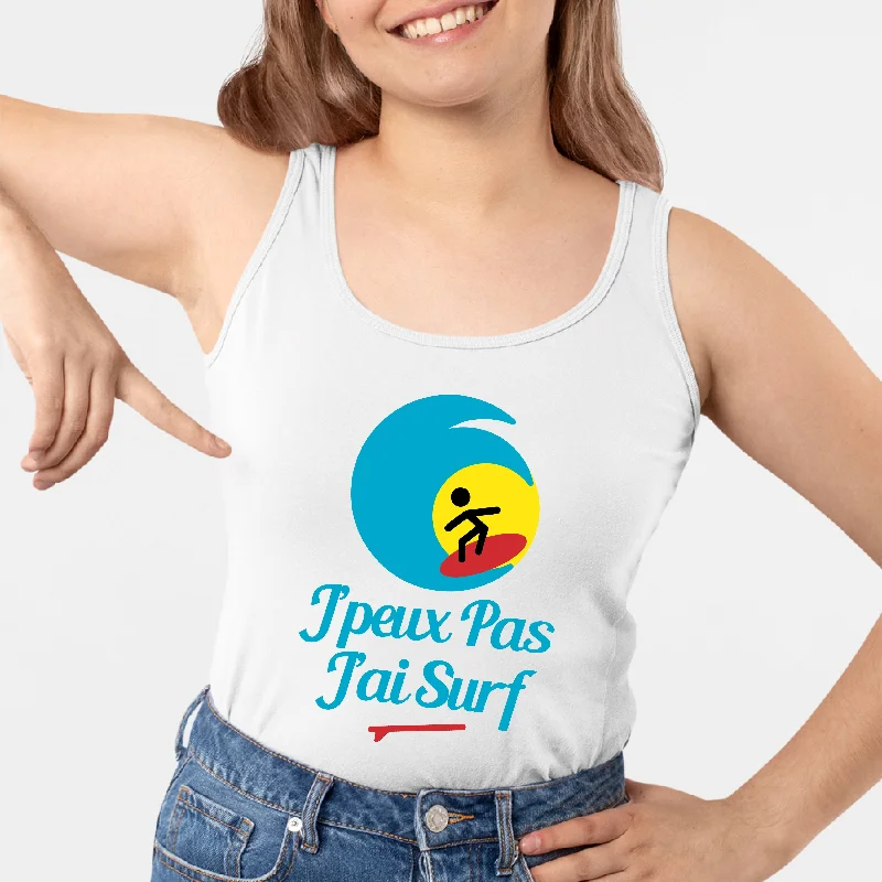 Débardeur Femme J'peux pas j'ai surf