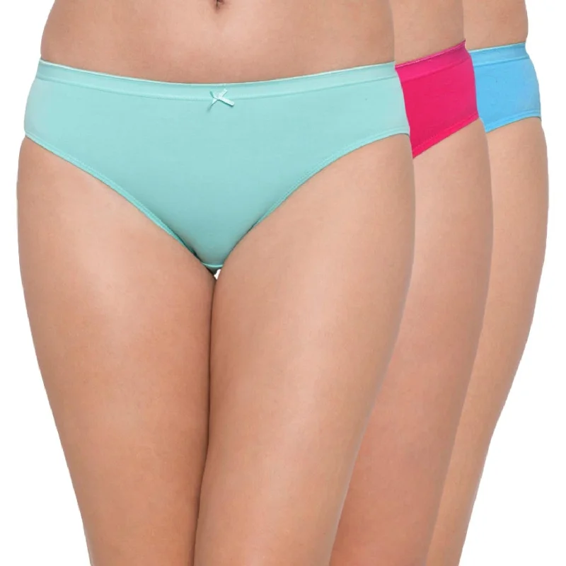 Bikini Mid Rise Anti-Bacterial Panties (Pack of 3)