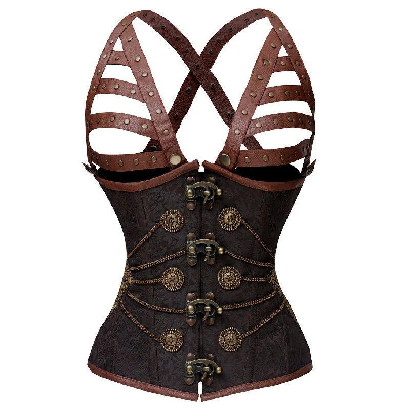 Veronica Authentic Steel Boned Vintage Underbust Corset