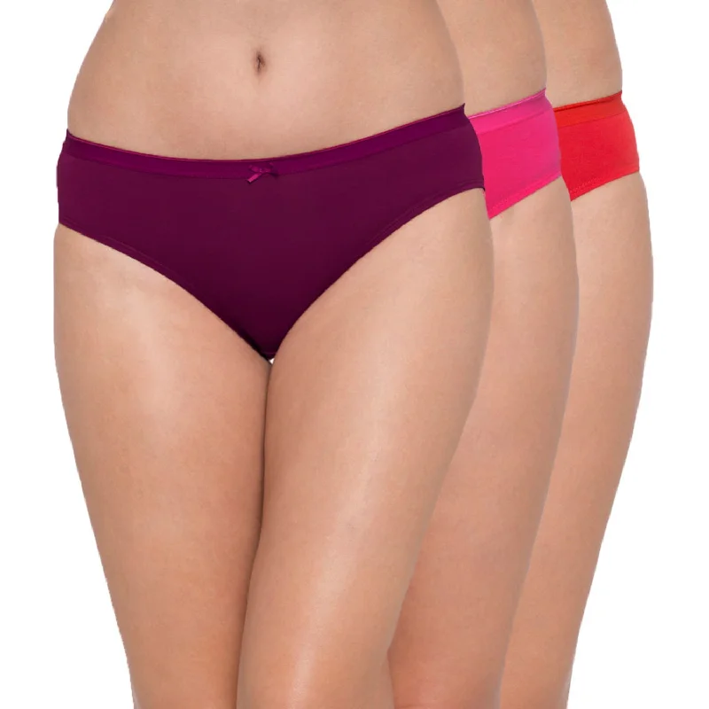 Bikini Mid Rise Anti-Bacterial Panties (Pack of 3)