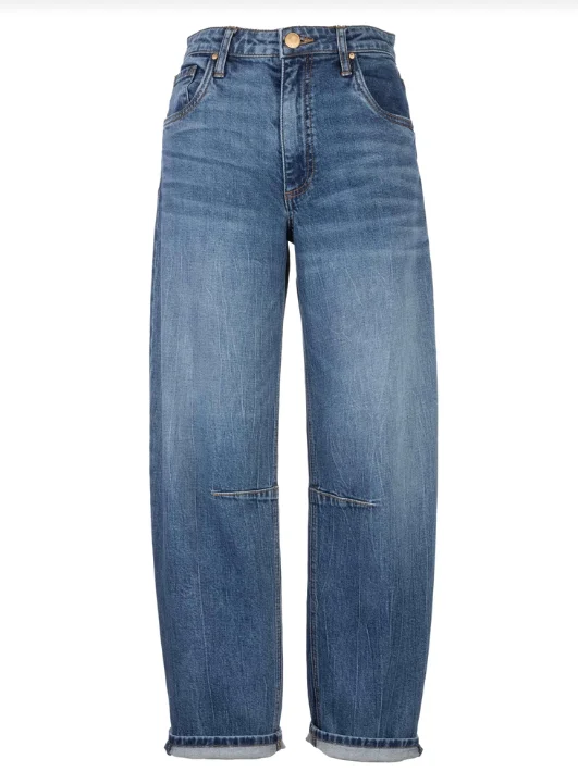 Ashley High Rise Barrel Jeans