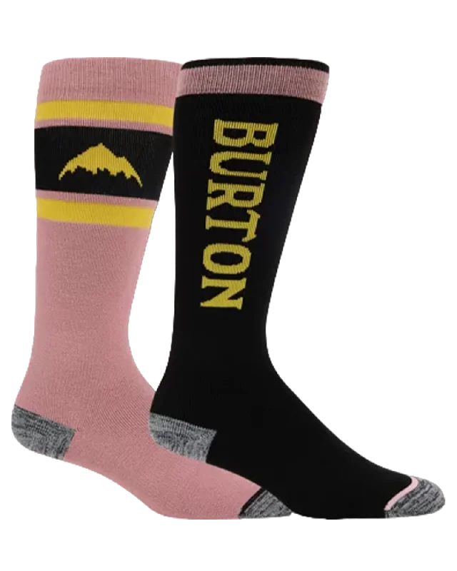 Burton Women's Weekend Midweight Socks 2-Pack - Powder Blush