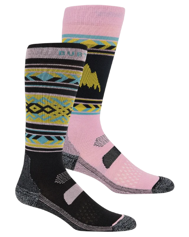 Burton Women's Performance Lightweight Sock 2-Pack - Powder Blush