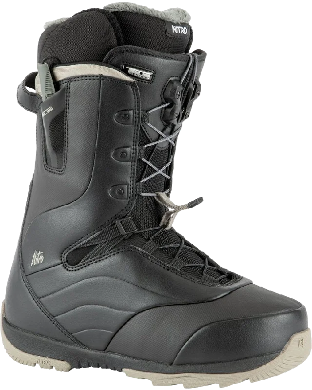 Nitro Crown TLS Womens Snowboard Boots - Black - 2022