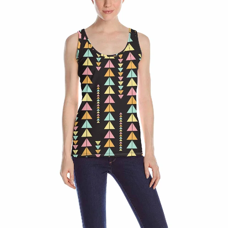 Women's Tank Top print with geometric pattern