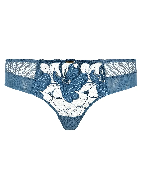 Chantelle Fleurs Revealing Shorty Jeans Blue Denim