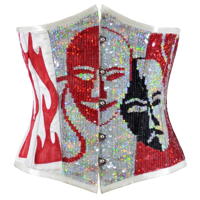 Play Face Good Ugly Sequined Underbust Corset