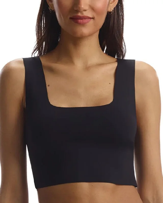 Commando Neoprene Squareneck Crop Top