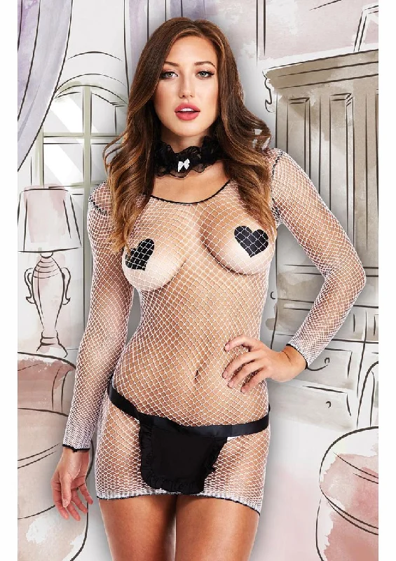 4 Piece Flirty French Maid Costume Set