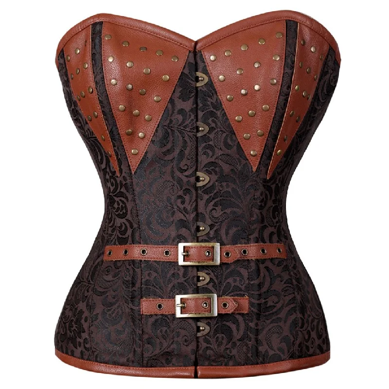 Erika Overbust Steel Boned Steampunk Corset