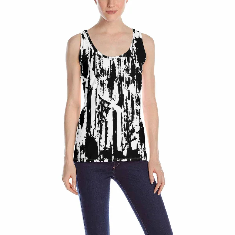 Women's Tank Top print with shelled surface pattern