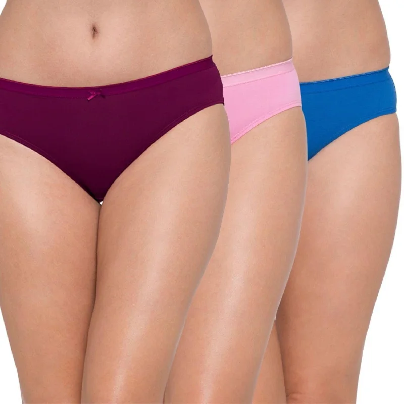 Bikini Mid Rise Anti-Bacterial Panties (Pack of 3)