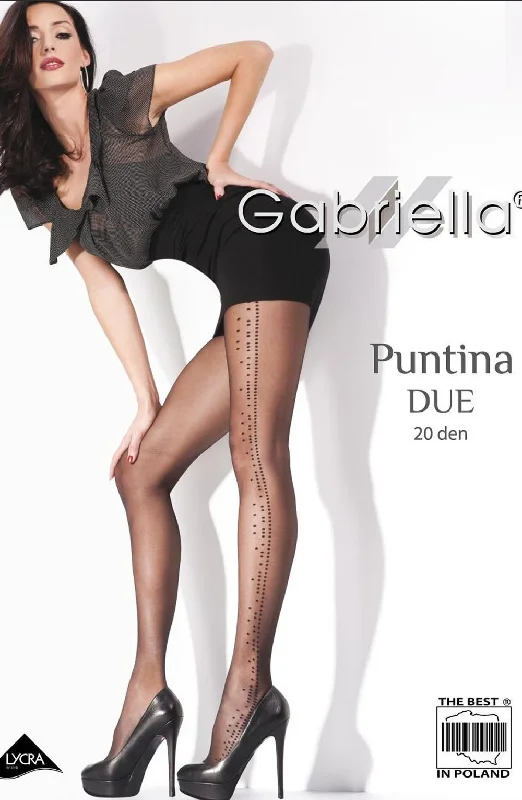 Gabriella Fantasia Puntina Due 473 Tights Nero