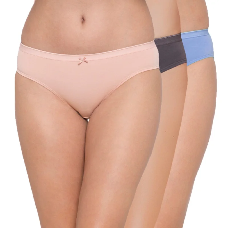 Bikini Mid Rise Anti-Bacterial Panties (Pack of 3)