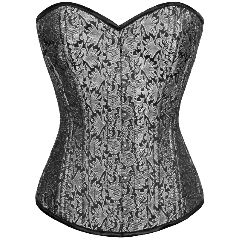 Chava Silver Waist Training Overbust Corset