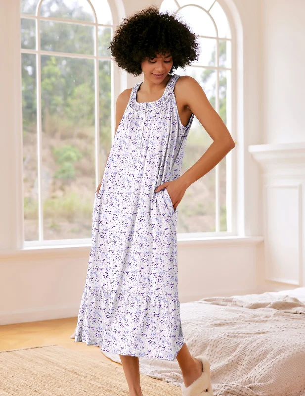 Soft Long Sleeveless Nightgowns (US Only)