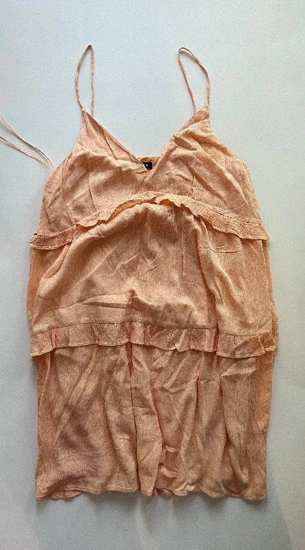 Peach Dress Casual Short Express, Size M