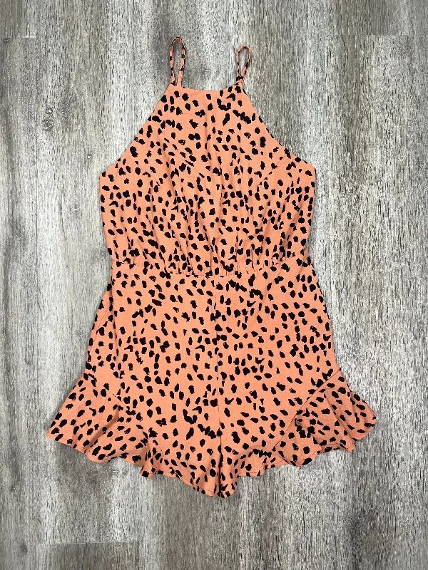 Animal Print Romper She + Sky , Size M