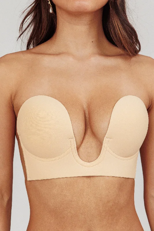 Orla U-Plunge Backless Adhesive Bra Nude