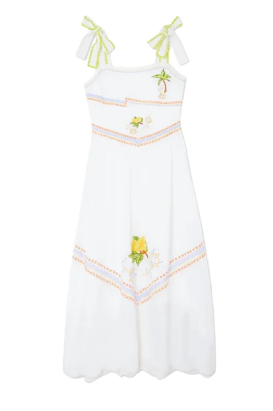 Women's Corfu Midi Dress In White