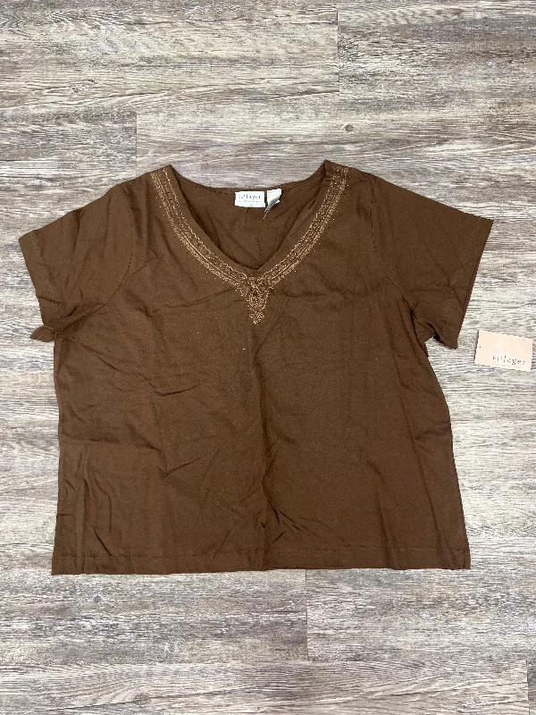 Top Short Sleeve Basic By Liz Claiborne O Size: 3x