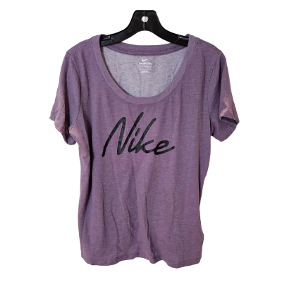 Top Short Sleeve Designer By Nike  Size: L