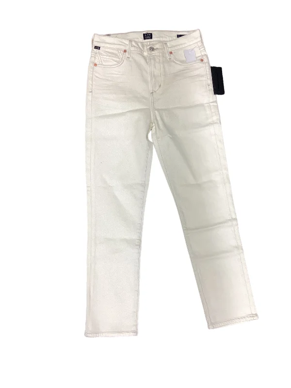 Cream Jeans Straight Citizens Of Humanity, Size 2