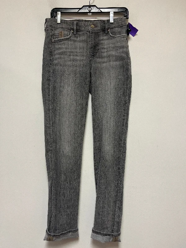 Grey Denim Jeans Straight White House Black Market, Size 4