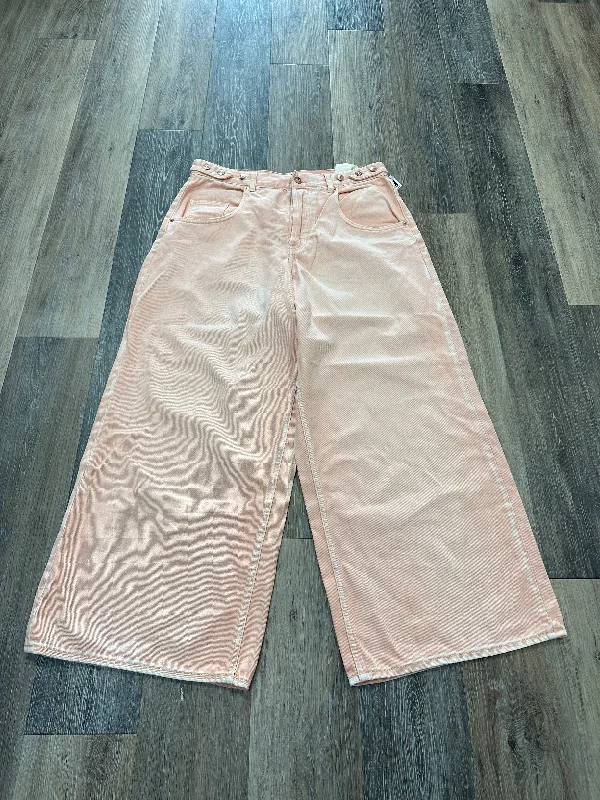 Orange Jeans Cropped We The Free, Size 8