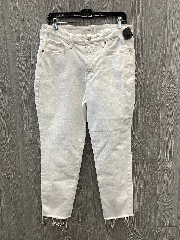 White Denim Jeans Straight Old Navy, Size 12