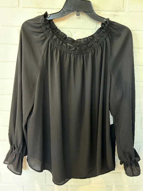 Top Long Sleeve By Talbots In Black, Size: Mp