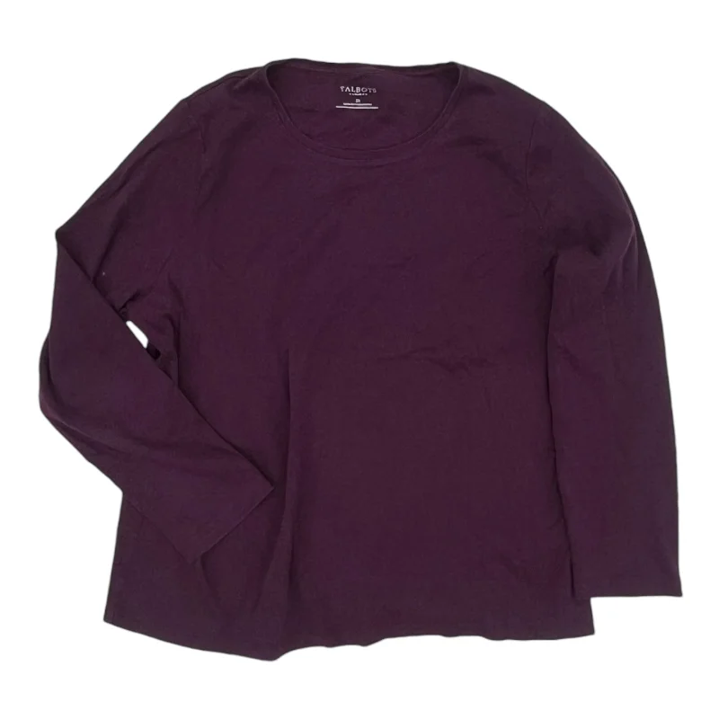 Top Ls Basic By Talbots In Purple, Size:2X