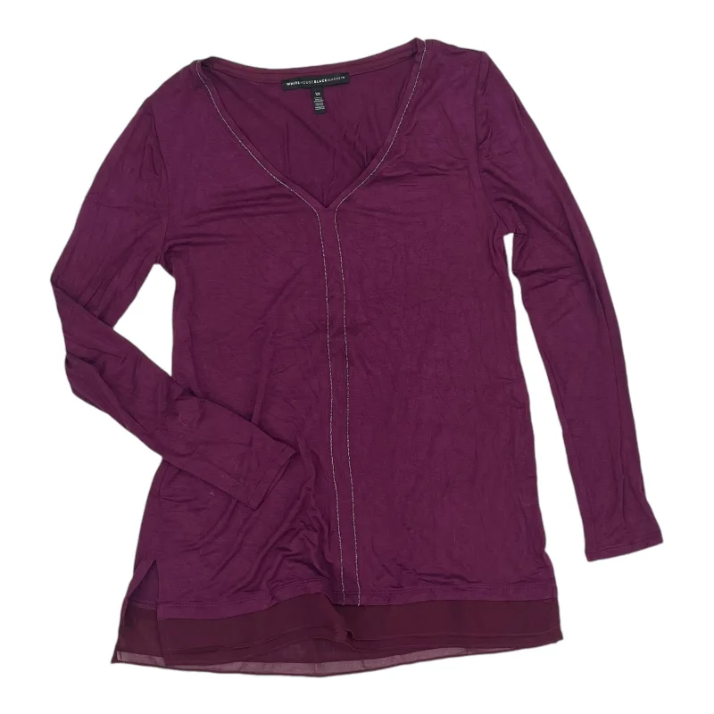 Top Ls By White House Black Market In Purple, Size:Xs