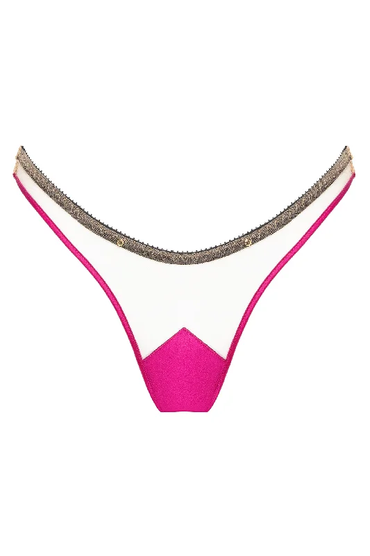 Barbie Fuchsia High Cut Thong 0824-04