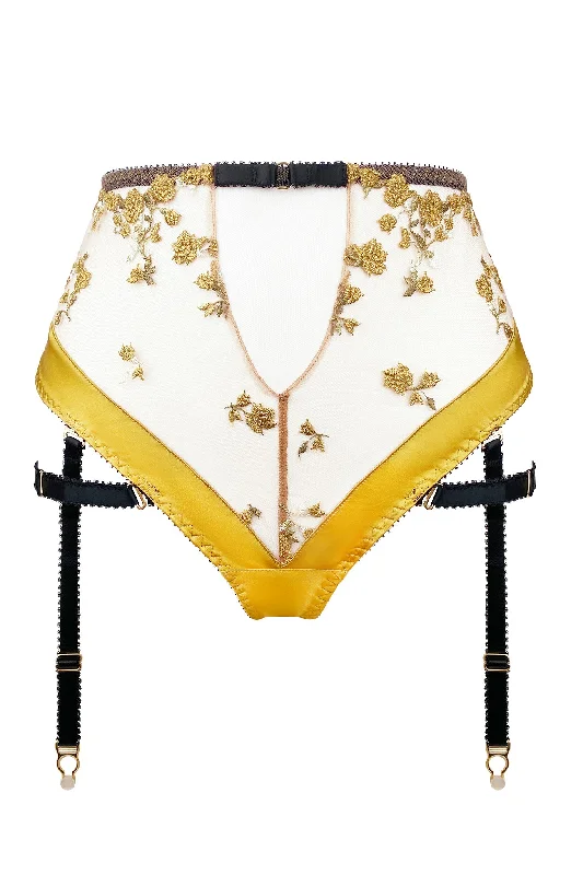 Charlotte Silk en Or High Waist Thong 0824-20